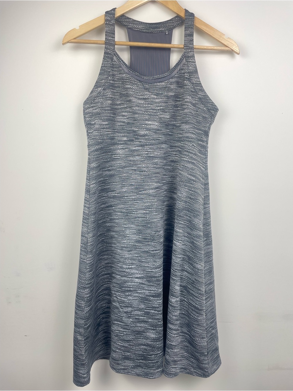 MPG Mondetta Space Dye Racerback Athletic Dress Gray Black M